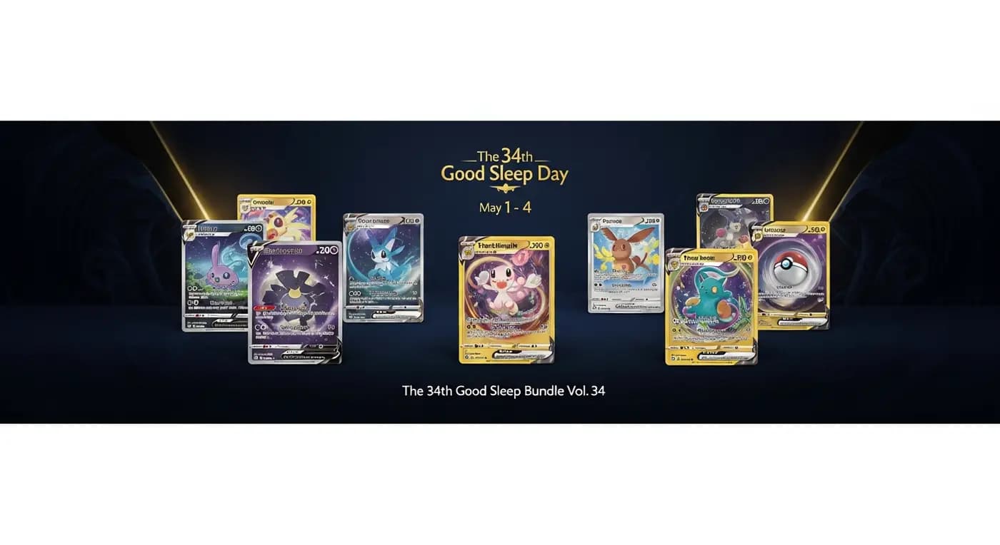 The 34th Good Sleep Day event will be held in Pokémon Sleep from May 1 to 4, Good Sleep Day Bundle Vol. 34 will be available to accompany the event