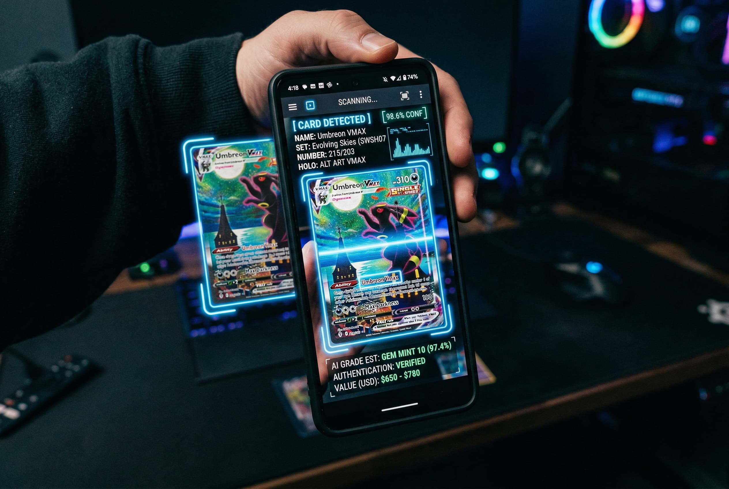 MasterGrade card identification - upload a photo to identify any trading card