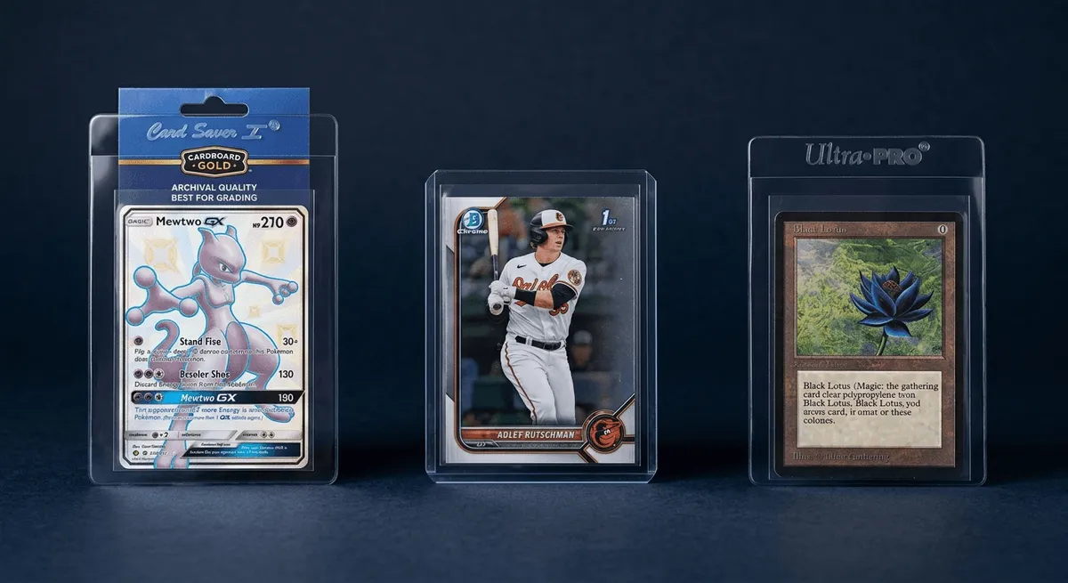 Card Saver vs Toploader vs Sleeve for Grading: What to Use