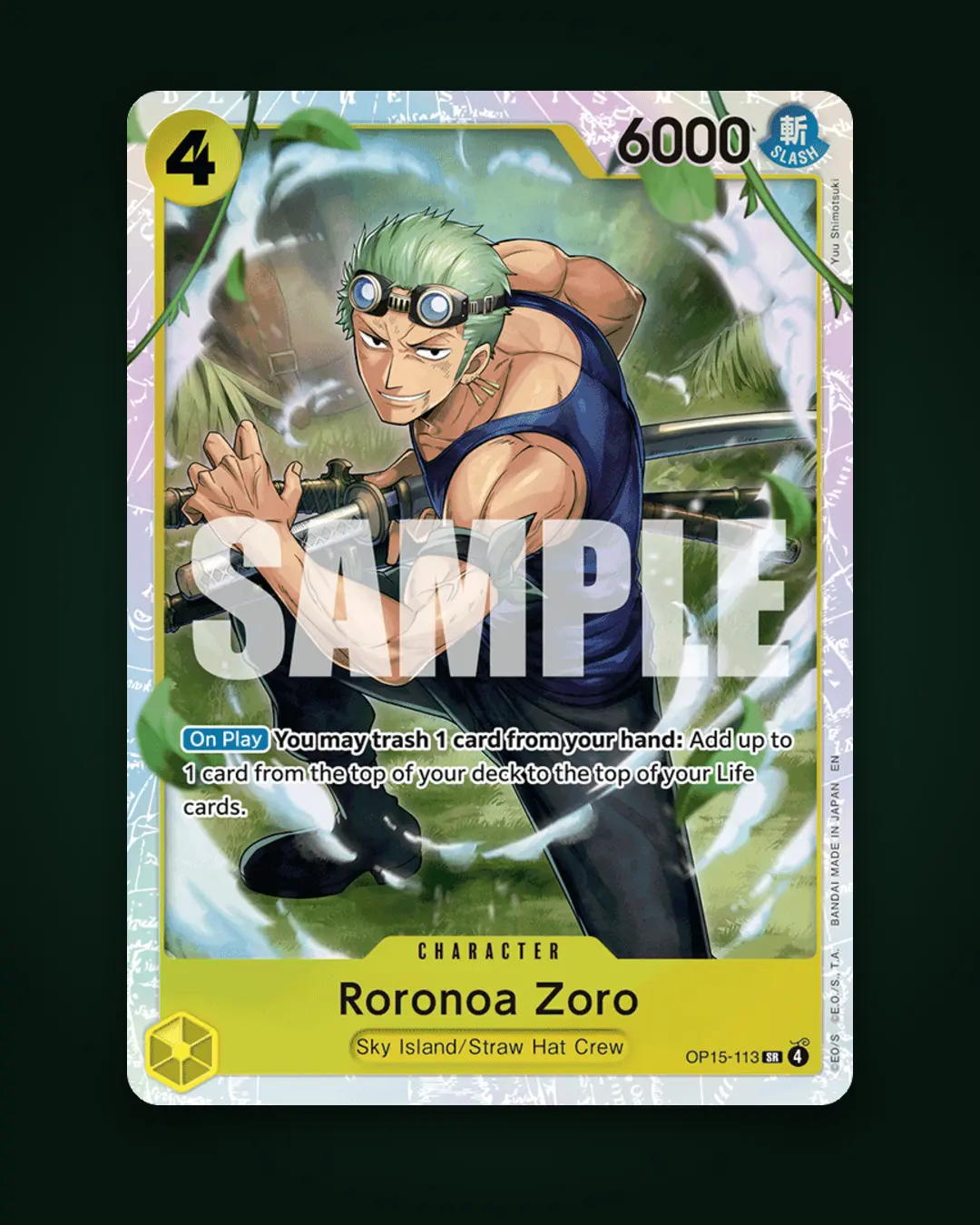 One Piece Card Game Promo - Roronoa Zoro P-042 Japanese Foil Card: what it means for collectors
