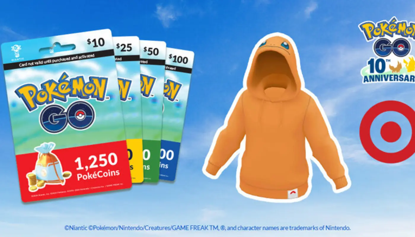 Pokémon GO is celebrating the new Pokémon x Target collection with event-themed Timed Research and more at Target retail locations, players who redeem a Pokémon GO gift card from Target through July 3 will receive a Charmander Hoodie avatar item