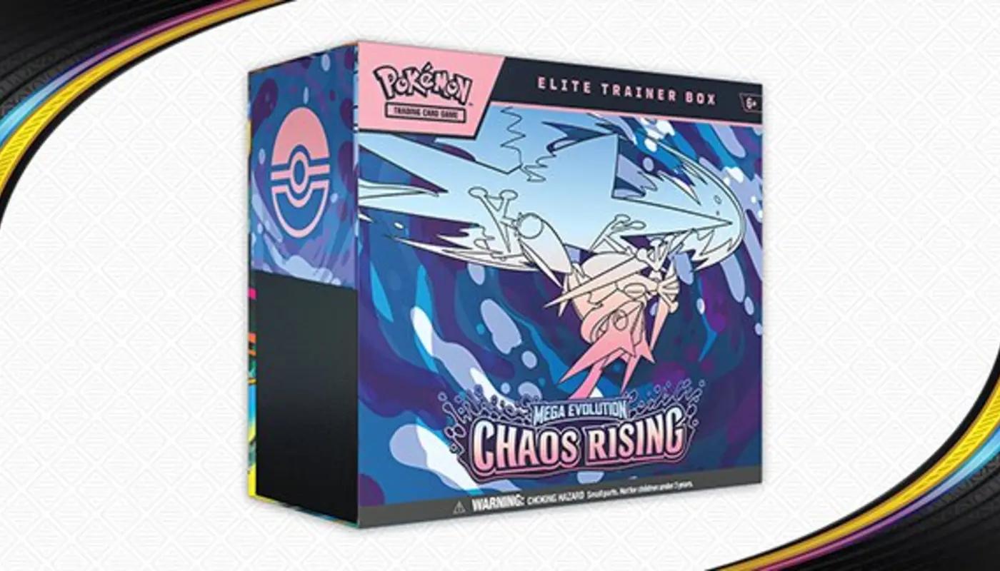The Pokémon Company showcases new and upcoming collections containing cards from the Pokémon TCG: Mega Evolution—Chaos Rising expansion, launching May 22