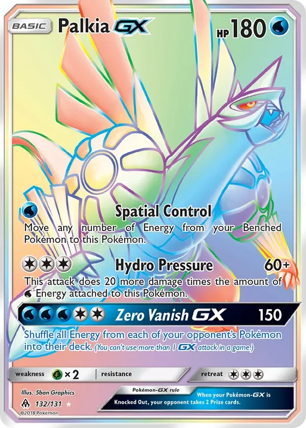 132/131 from Forbidden Light Rainbow Rare Pokemon Card
