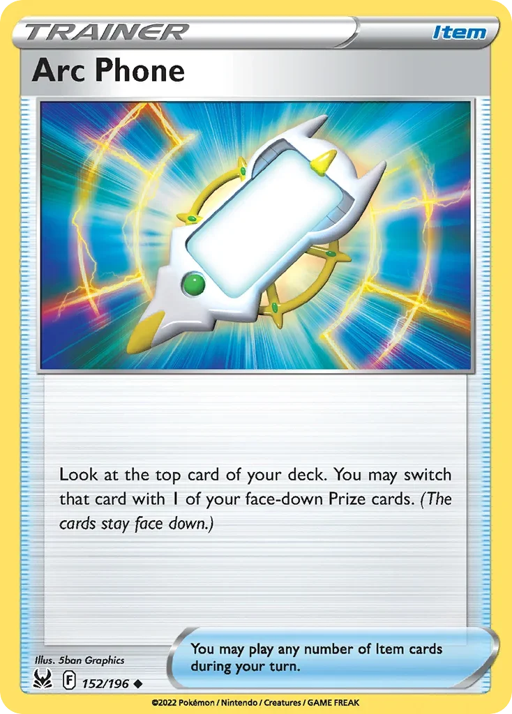 152/196 from Lost Origin Uncommon Pokemon Card