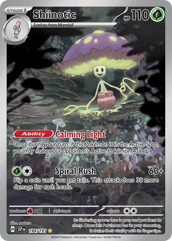 194/191 from Surging Sparks Card List Illustration Rare Pokemon Card