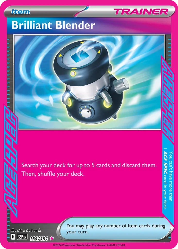 164/191 from Surging Sparks Card List ACE SPEC Rare Pokemon Card