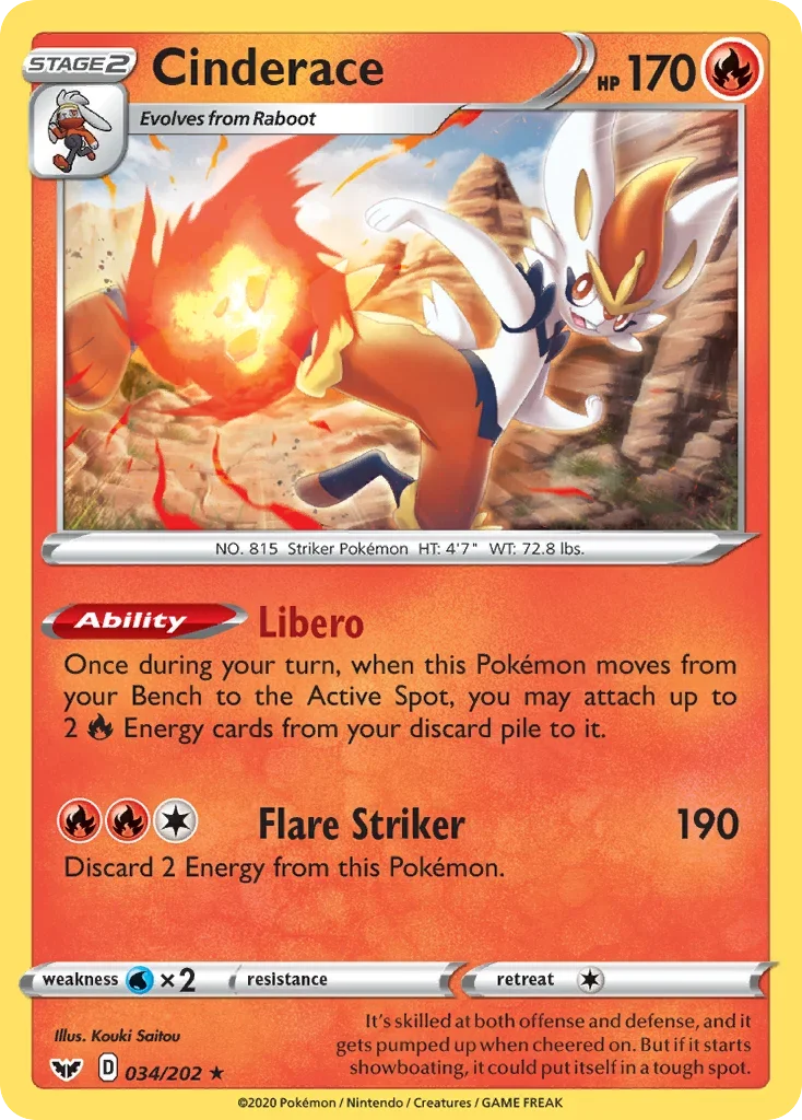 034/202 from Sword & Shield Holo Rare Pokemon Card