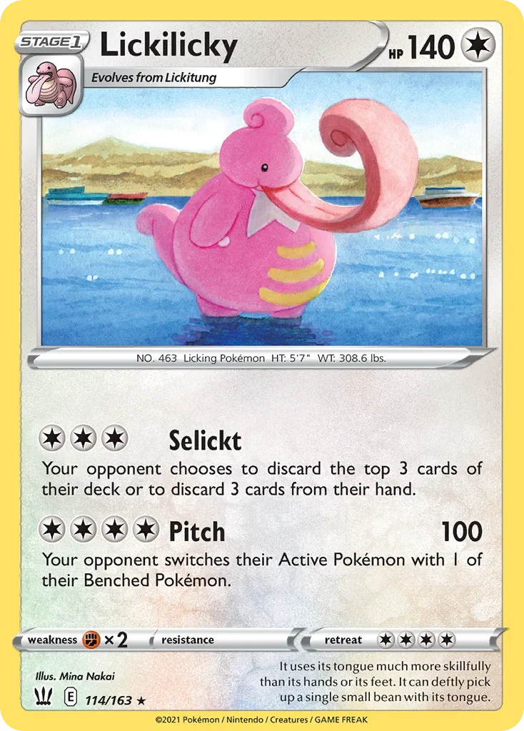 114/163 from Battle Styles Rare Pokemon Card
