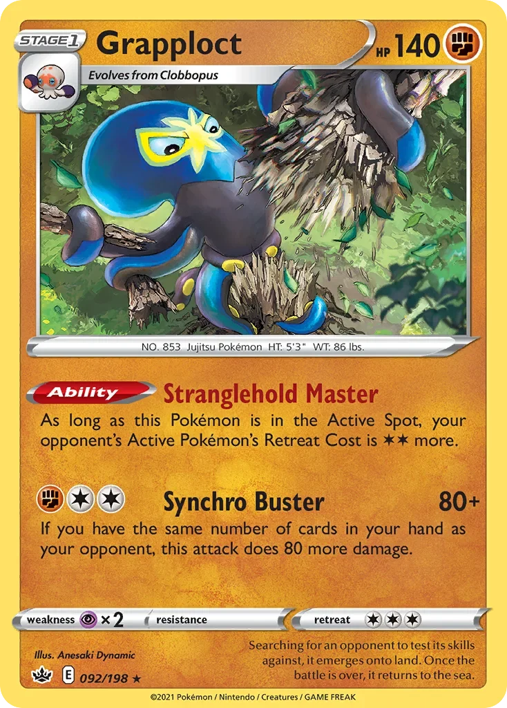 092/198 from Chilling Reign Holo Rare Pokemon Card