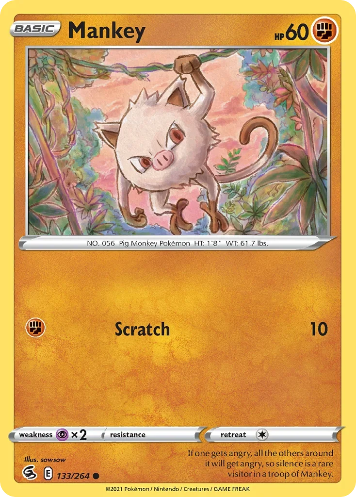 133/264 from Fusion Strike Common Pokemon Card