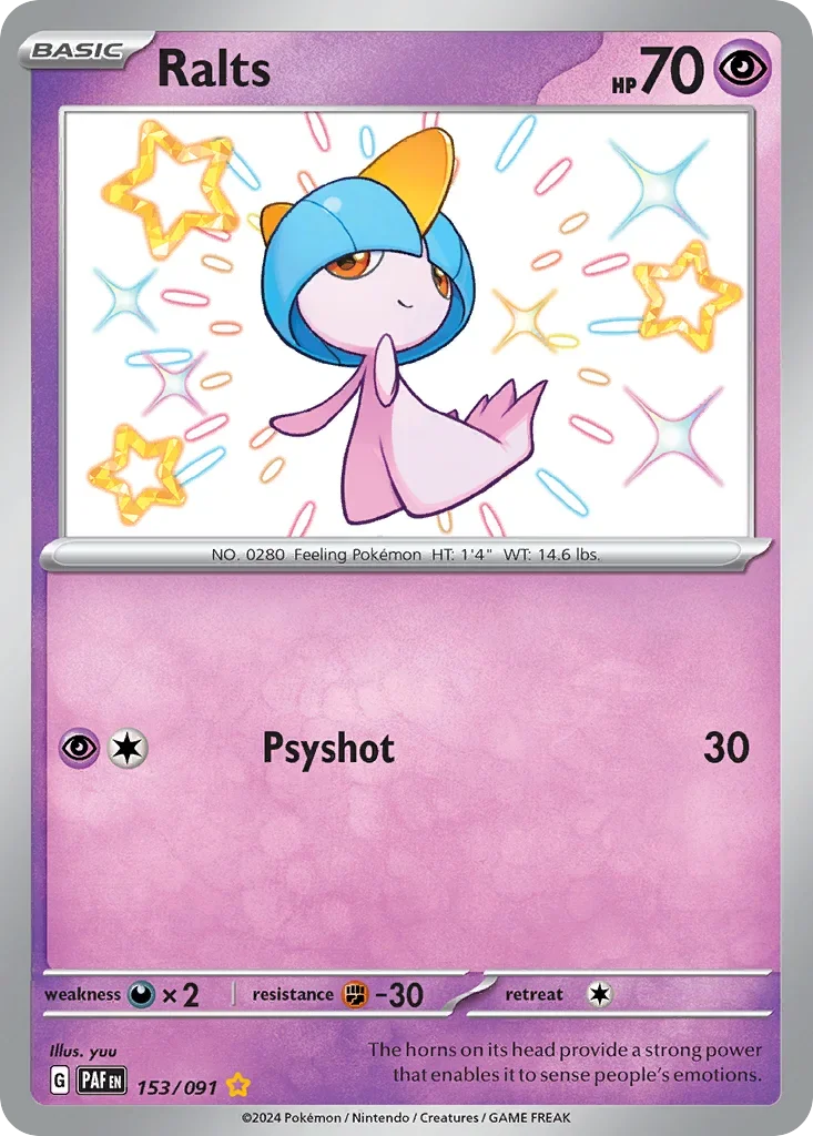 153/091 from Paldean Fates Shiny Rare Pokemon Card