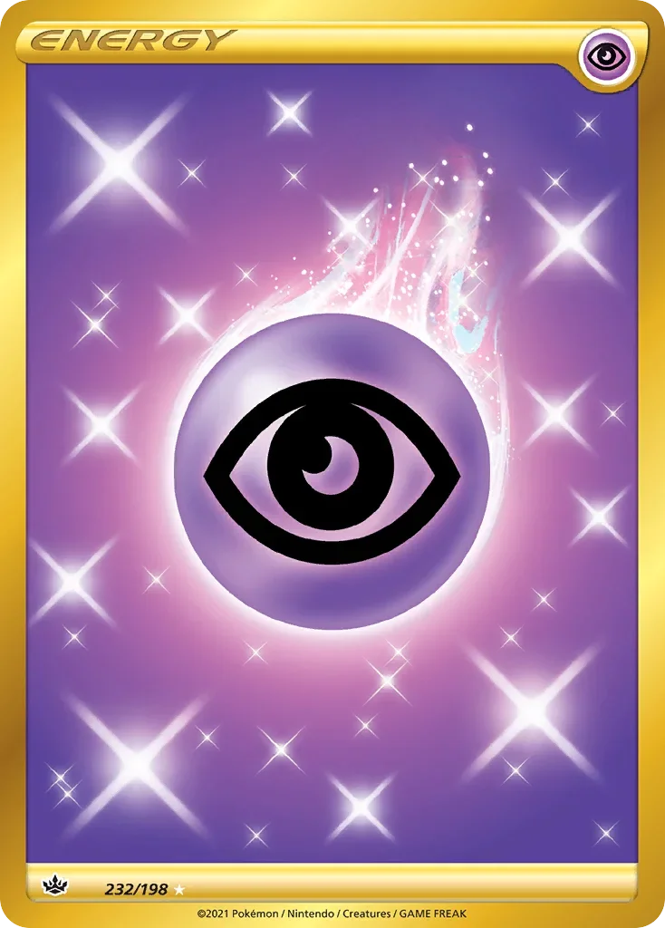 232/198 from Chilling Reign Gold Secret Rare Basic Energy Card