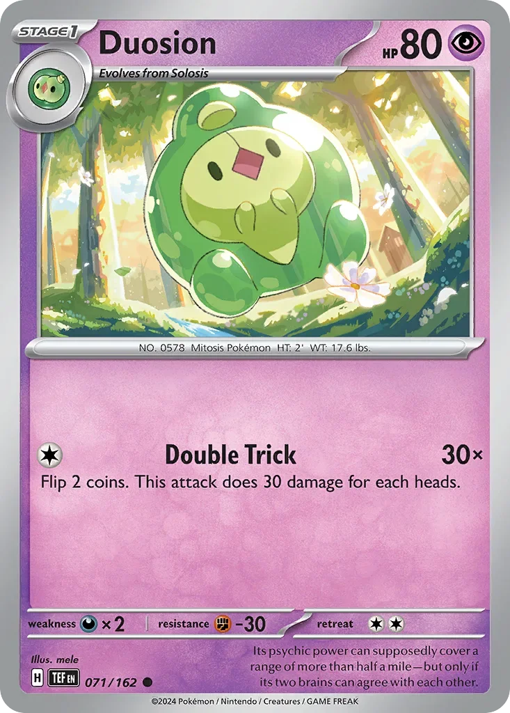 071/162 from Temporal Forces Common Pokemon Card