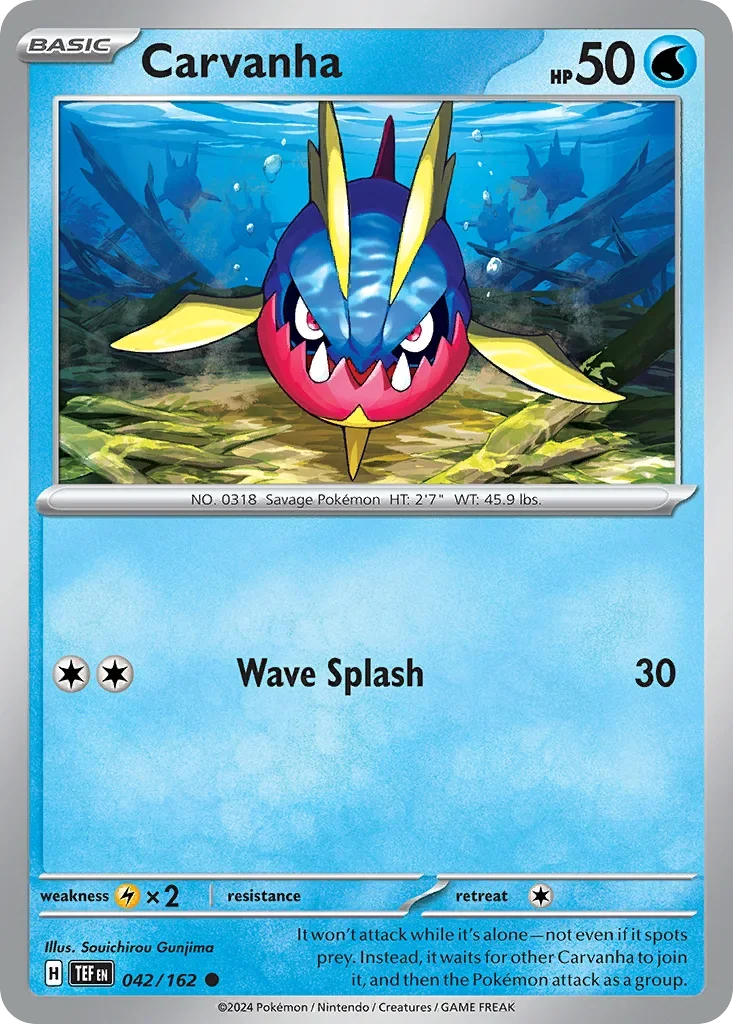 042/162 from Temporal Forces Card List Common Pokemon Card