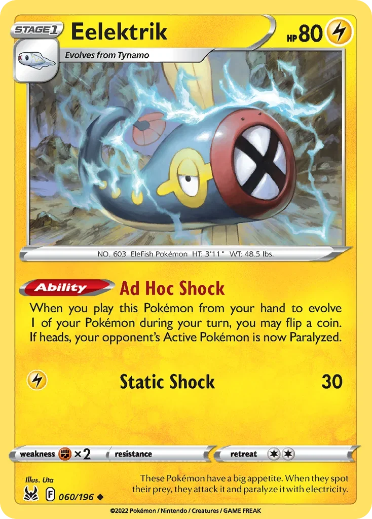 060/196 from Lost Origin Uncommon Pokemon Card