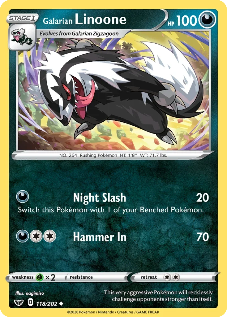 118/202 from Sword & Shield Uncommon Pokemon Card