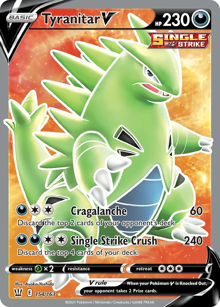 154/163 from Battle Styles Full Art Pokemon Card