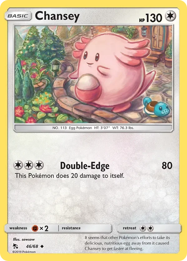 46/68 Chansey Uncommon Pokemon Card