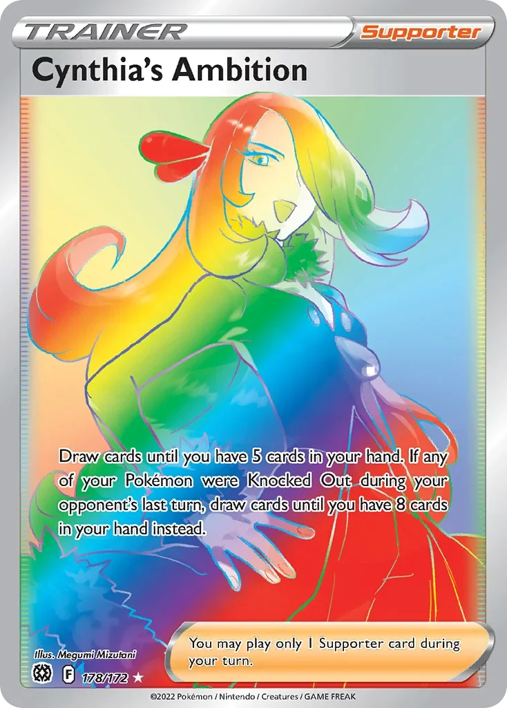 178/172 from Brilliant Stars Rainbow Rare Trainer Card