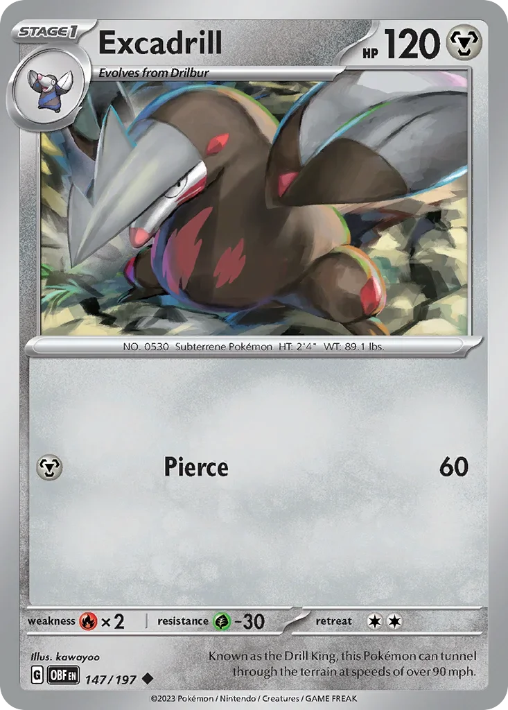 147/197 from Obsidian Flames Uncommon Pokemon Card