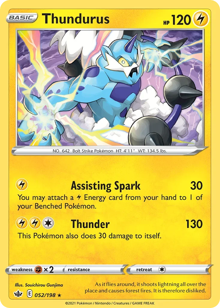 052/198 from Chilling Reign Holo Rare Pokemon Card