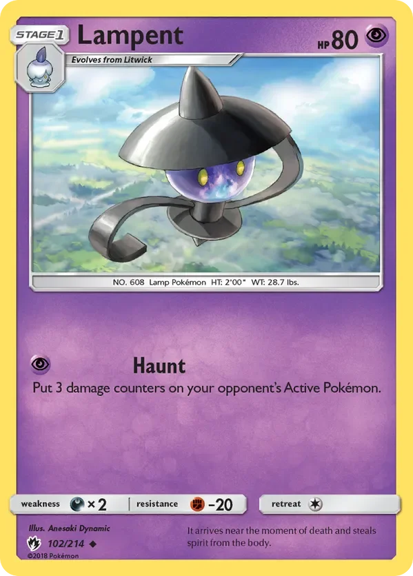 102/214 from Lost Thunder Uncommon Pokemon Card
