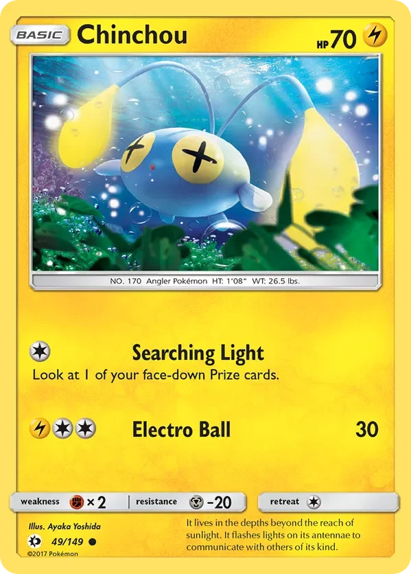 49/149 from Sun & Moon Base Common Pokemon Card