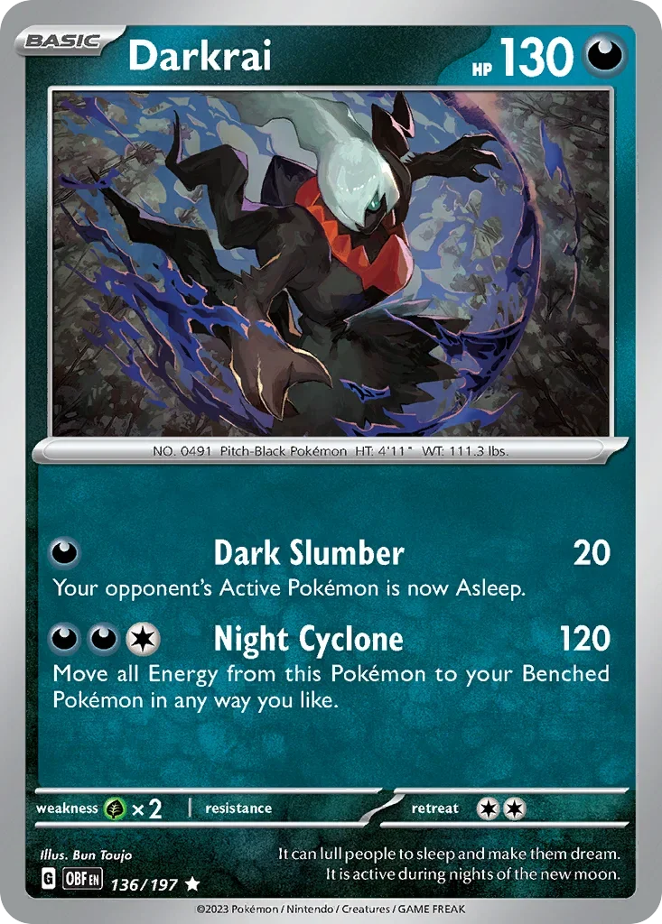 136/197 from Obsidian Flames Rare Pokemon Card