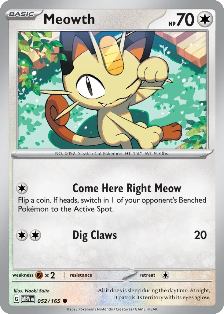 052/165 from 151 Common Pokemon Card