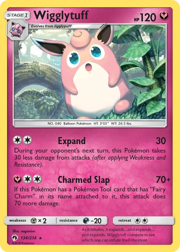 134/214 from Lost Thunder Rare Pokemon Card