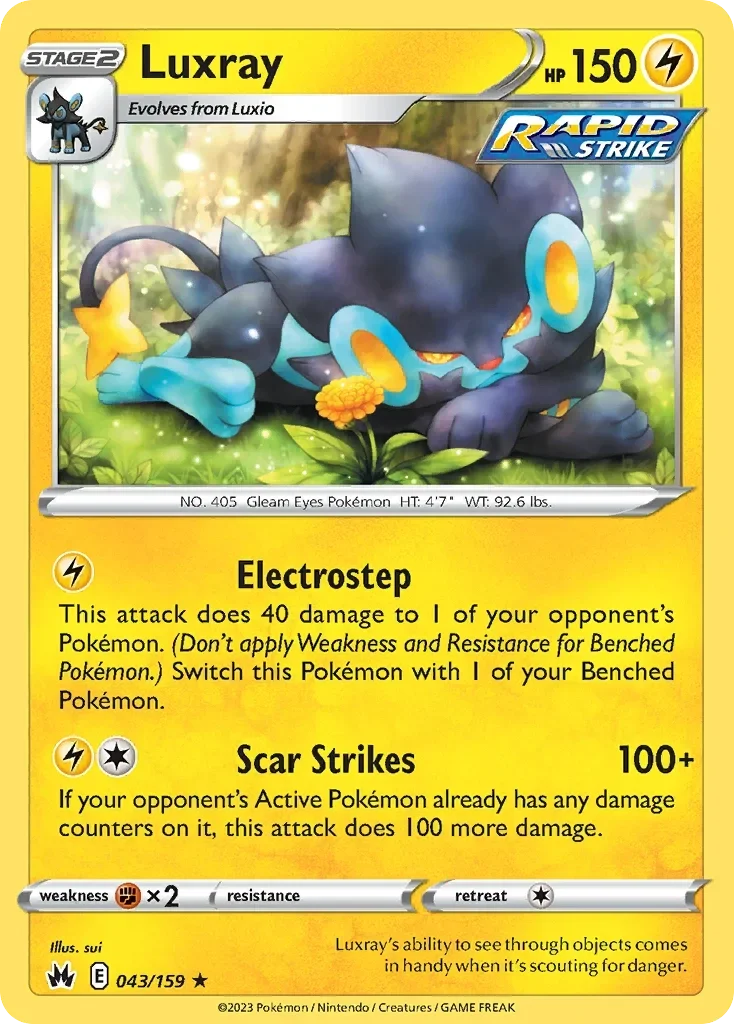 043/159 from Crown Zenith Rare Pokemon Card