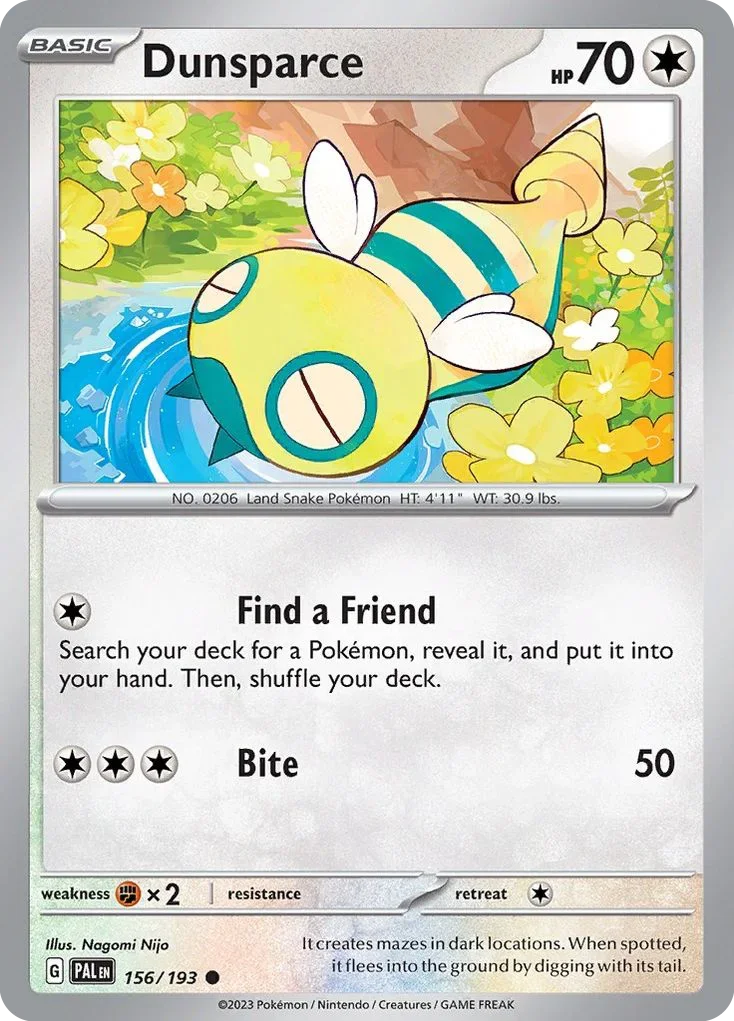 156/193 from Paldea Evolved Common Pokemon Card