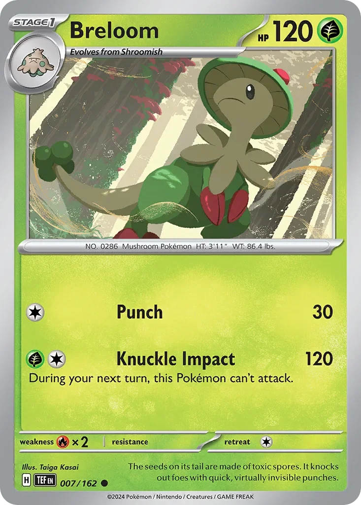 007/162 from Temporal Forces Card List Common Pokemon Card