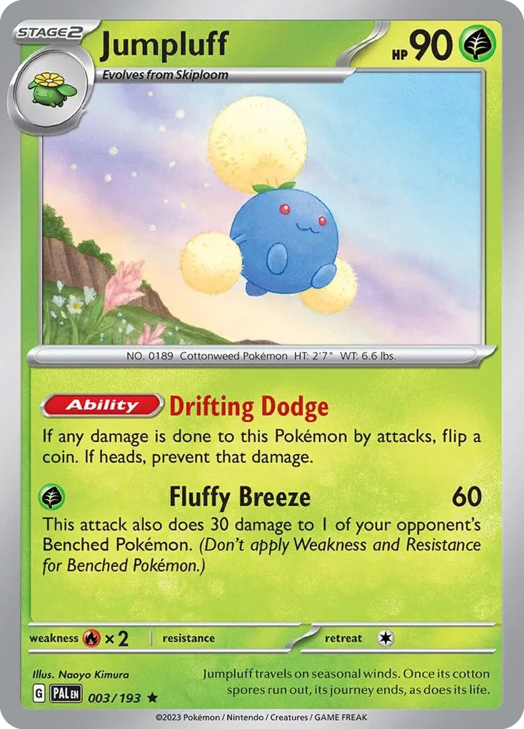 003/193 from Paldea Evolved Rare Pokemon Card