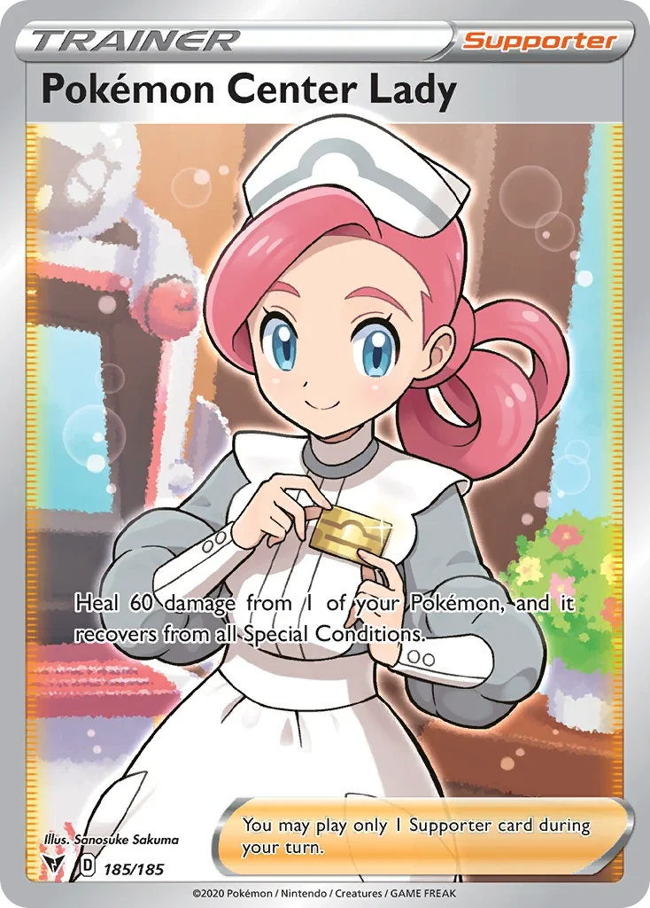 185/185 from Vivid Voltage Full Art Trainer Card