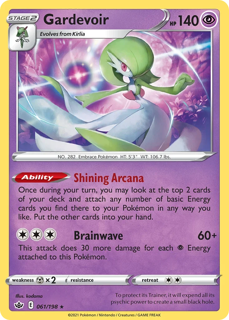 061/198 from Chilling Reign Holo Rare Pokemon Card
