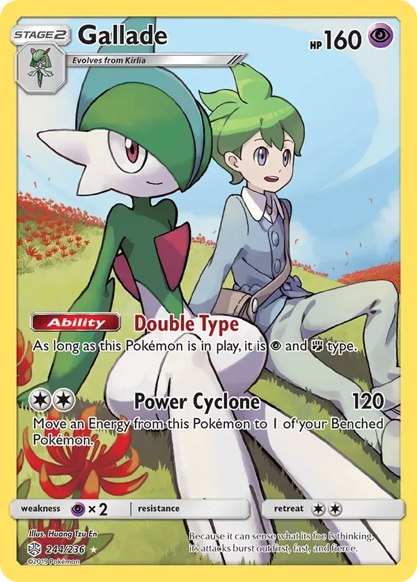 244/236 Gallade Secret Character Rare Pokemon Card