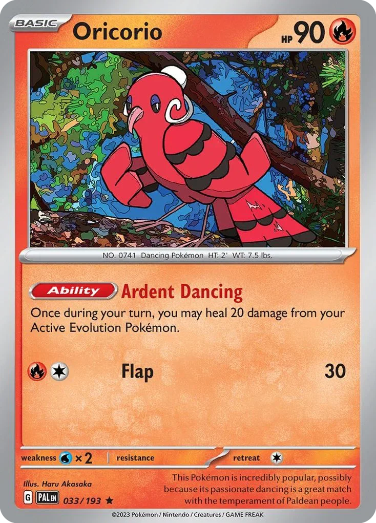 033/193 from Paldea Evolved Rare Pokemon Card