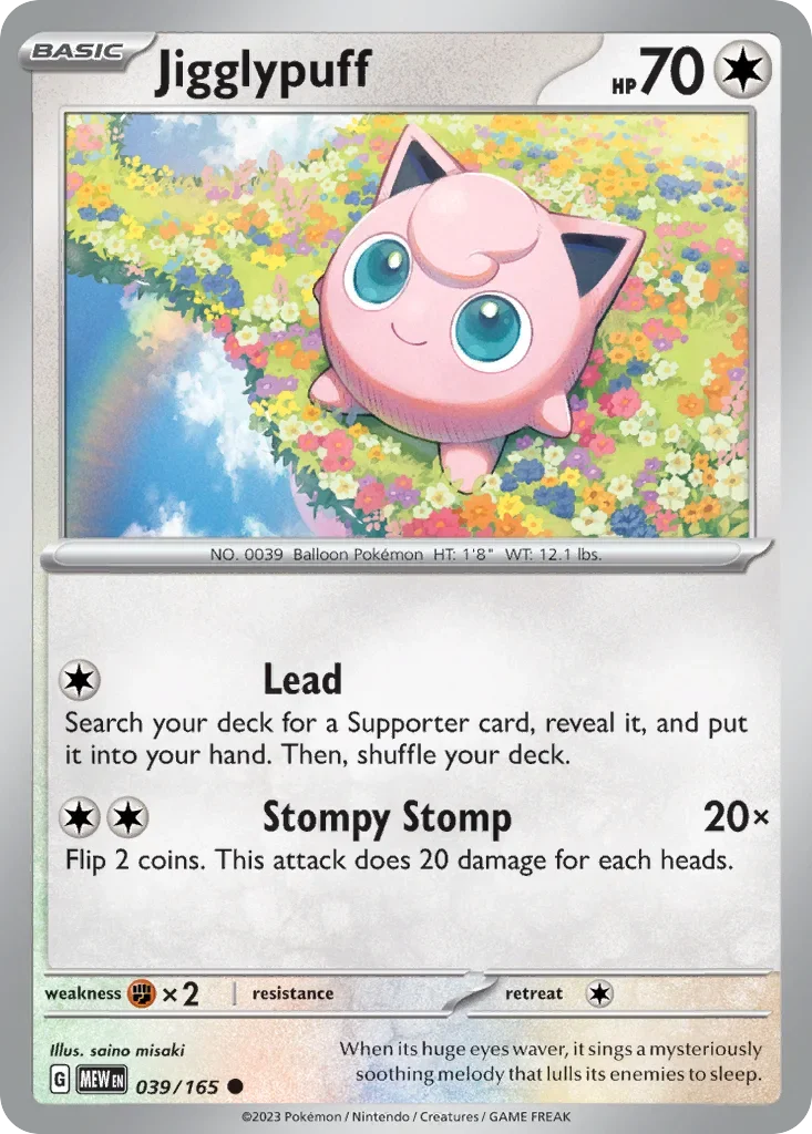039/165 from 151 Common Pokemon Card