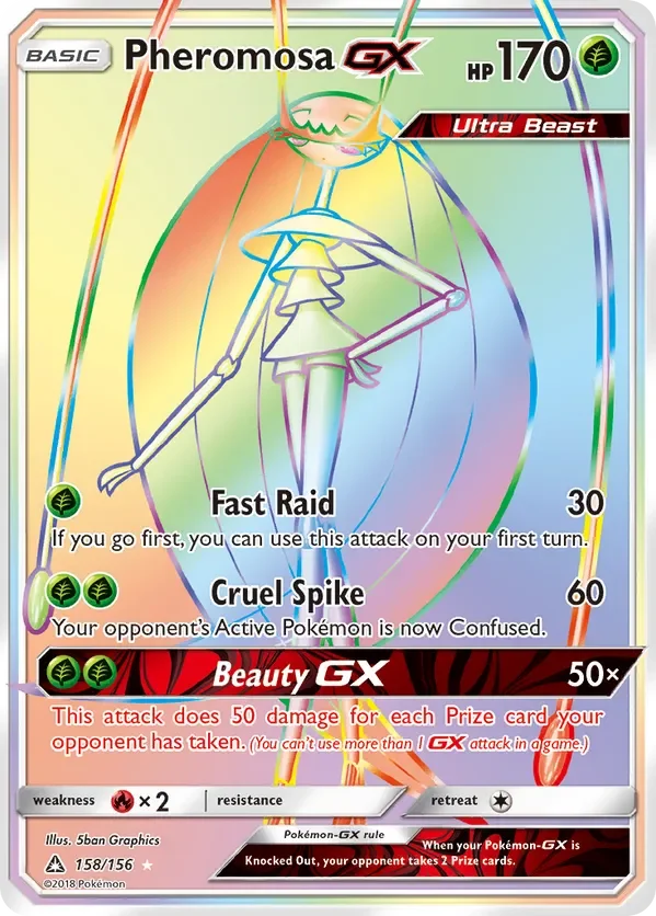 158/156 from Ultra Prism Rainbow Rare Pokemon Card