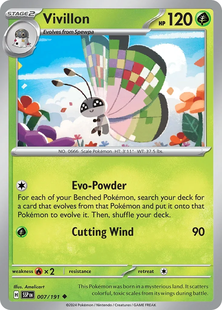 007/191 from Surging Sparks Card List Uncommon Pokemon Card