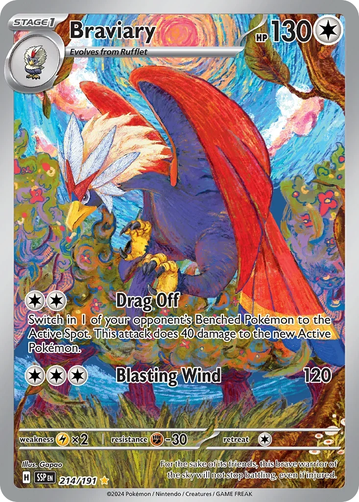 214/191 from Surging Sparks Card List Illustration Rare Pokemon Card