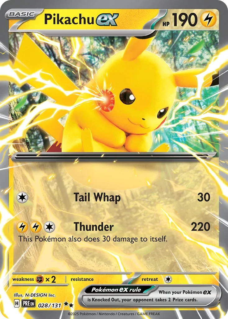 028/131 from Prismatic Evolutions Card List Double Rare Pokemon Card