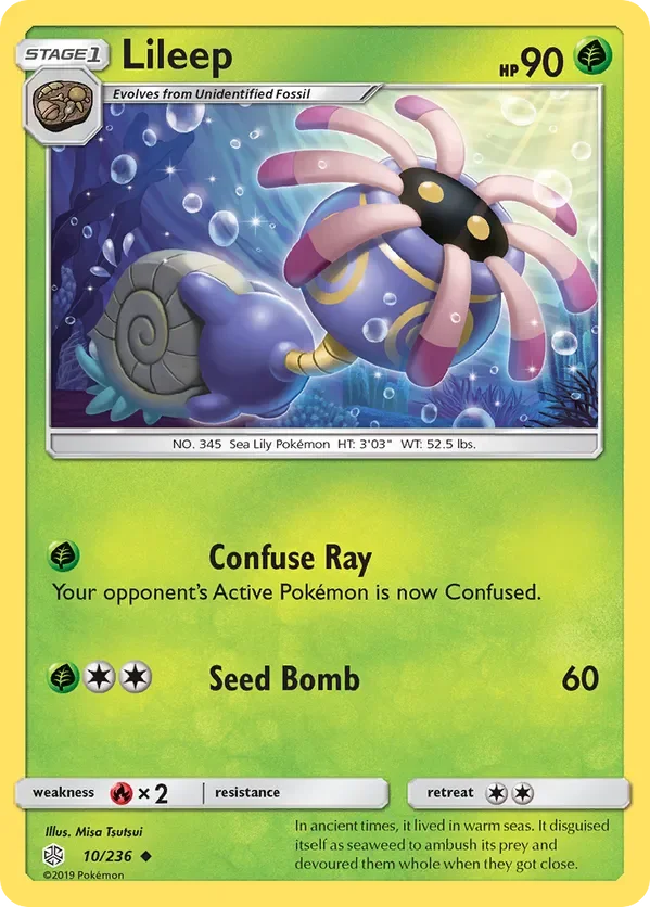 10/236 Lileep Uncommon Pokemon Card