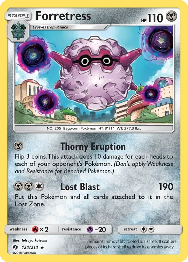 124/214 from Lost Thunder Rare Pokemon Card