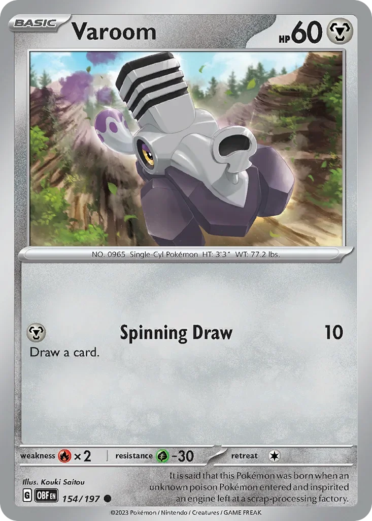 154/197 from Obsidian Flames Common Pokemon Card