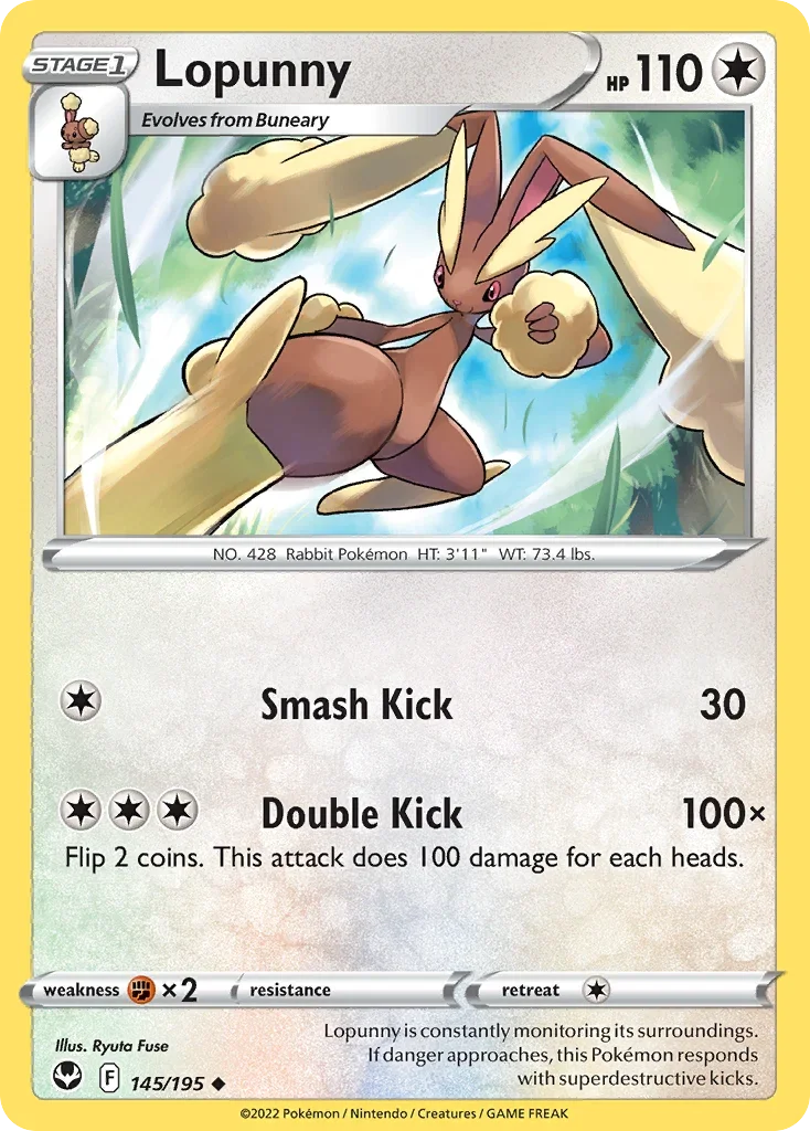 145/195 from Silver Tempest Uncommon Pokemon Card