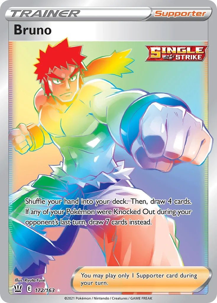 172/163 from Battle Styles Rainbow Rare Trainer Card