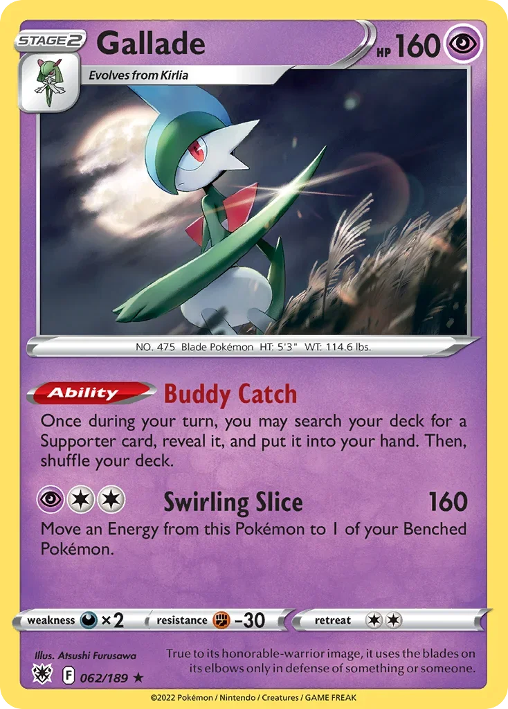 062/189 from Astral Radiance Holo Rare Pokemon Card
