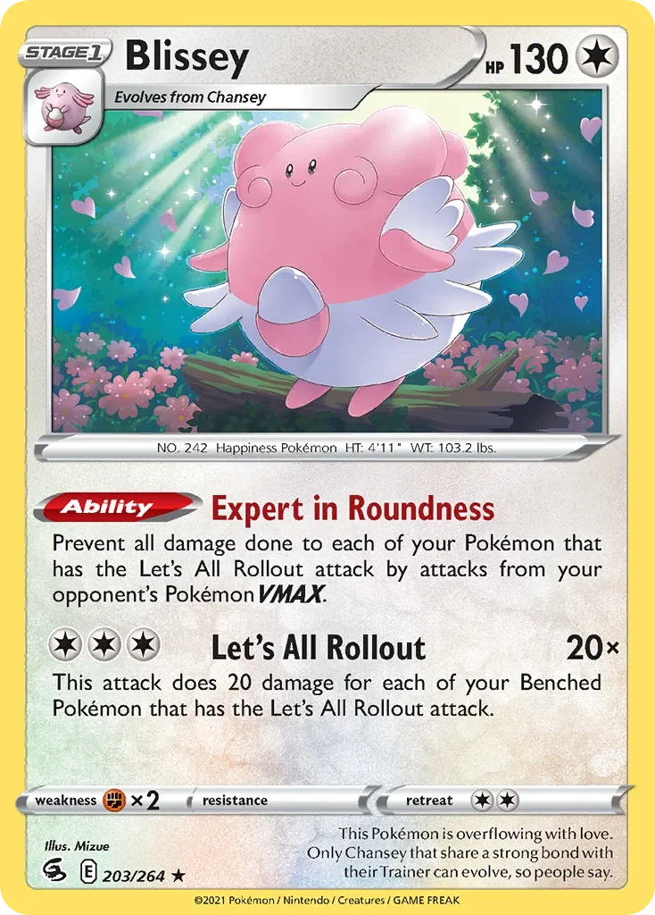 203/264 from Fusion Strike Rare Pokemon Card